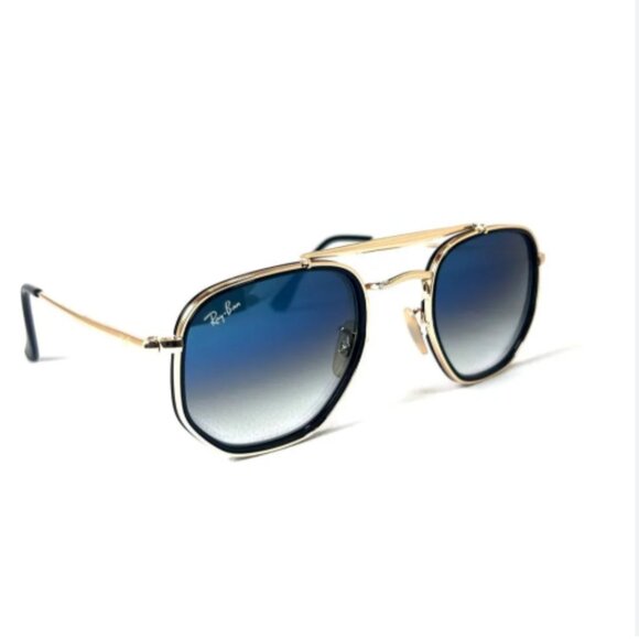 Ray-Ban Marshal II RB3648M Sunglasses - Gold Blue Gradient - Picture 1 of 5